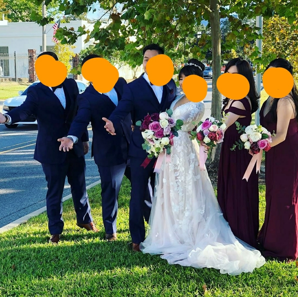 David's bridal Wedding Dress 2P